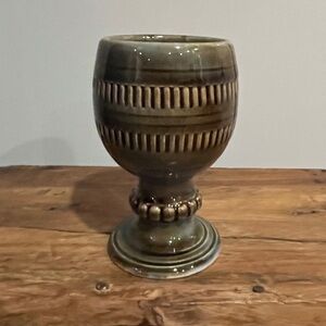 Vintage Irish pottery goblet